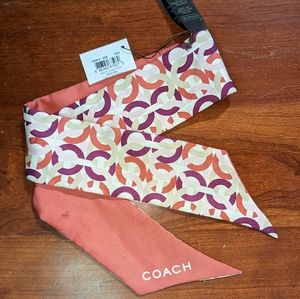 NWT Kristin chain link op art (?) Ponytail Scarf